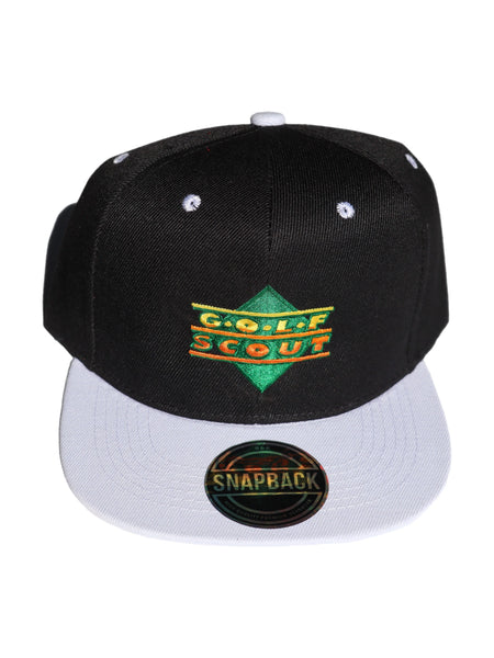 GOLFSCOUT - BLACK FLATBILL SNAPBACK