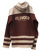 HOODED SWEATSHIRT - BROWN/TAN