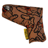 CUSTOM PUTTER COVER - (BROWN/ORANGE) "SASQUATCH"