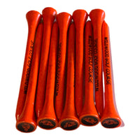 GOLF TEES - (NEON ORANGE/BLACK) 10qty