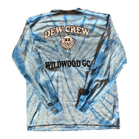 LONG SLEEVE TEE SHIRT - (BLUE TIE DYE)