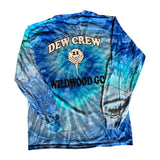 LONG SLEEVE TEE SHIRT - (BLUE TIE DYE)